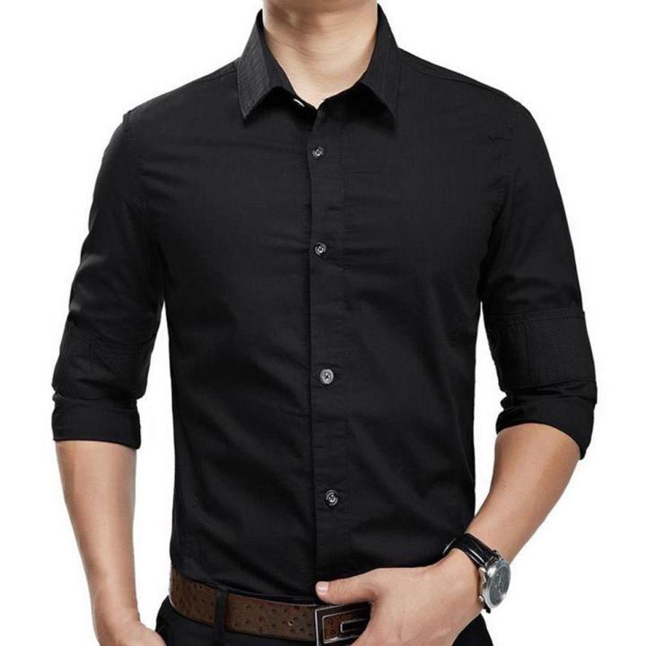 Menext%20Luxury%20Black%20China%20Lycra%20Stich%20shirt%20casual%20/%20formal%20shirt%20for%20men%20-%20Image%203