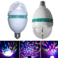 Rotating LED Disco Light Bulb. 