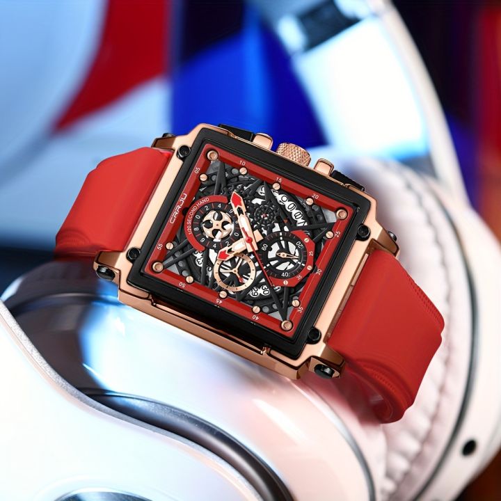 CRRJU%20Sports%20Men's%20Watch,%20Multifunctional%20Chronograph%20Waterproof%20Square%20Wristwatch%20-%20Image%205
