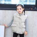Fashion Winter Kids Baby Cotton Vest Jacket Autumn Solid Color Pocket Waistcoats Boy Baby Kids Sleeveless Coats Child Outerwear. 
