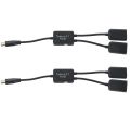 2X Type C OTG USB Male to Dual 2.0 Female OTG Charge 2 Port HUB Cable Y Splitter. 