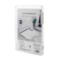Portable A4 File Box Slim Document Organizer Case Transparent Plastic Box 12 x 9 Inch for Office Desk File Organizer Box. 