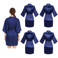 Women's Girls Birthday Party Robes Spa Queen Squad Kimono Robe Bathrobe Satin Pajamas Spa Sleepover Party Robes Dressing Gown. 