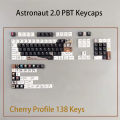 Astronaut 3.0 PBT Keycaps Customize Mechanical Keyboard Gaming Key Caps Cherry Profile 61 64 68 84 87 980 Keys Set Space Flight.