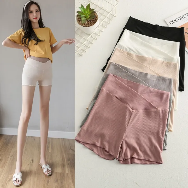 Pregnant%20women's%20pants%20summer%20thin%20cotton%20anti-glare%20bottoming%20shorts%20outer%20wear%20pregnant%20women's%20belly%20pants%20summer%20P04009%20-%20Image%204