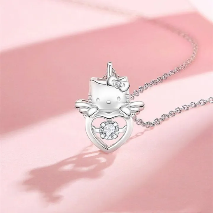 Hellokitty%20necklace%20women's%20light%20luxury%20niche%20cute%20clavicle%20chain%20women's%20girlfriends%20520%20gifts%20for%20girls%20-%20Image%203