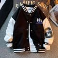 Autumn Green Baseball Jackets Big Kids Teens Fashion Clothes For Teens Girls Boys Cardigan 4 To 12 Children Outwear Coats.