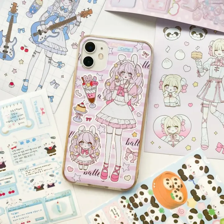 Panda%20Korean%20Stickers%20Character%20Stickers%20Cute%20Girl%20Handbook%20Stickers%20Decoration%20DIY%20-%20Image%203