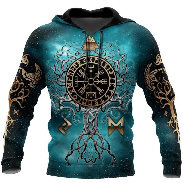 Viking Odin Tattoo 3D Printed Men hoodies Harajuku Fashion Hooded Sweatshirt Autumn Unisex Street hoodie sudadera Streetwear