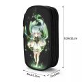 Nahida Pencil Case Genshin Impact Anime Pencil Pouch Pen Box for Student Large Storage Bag Students School Gifts Stationery. 