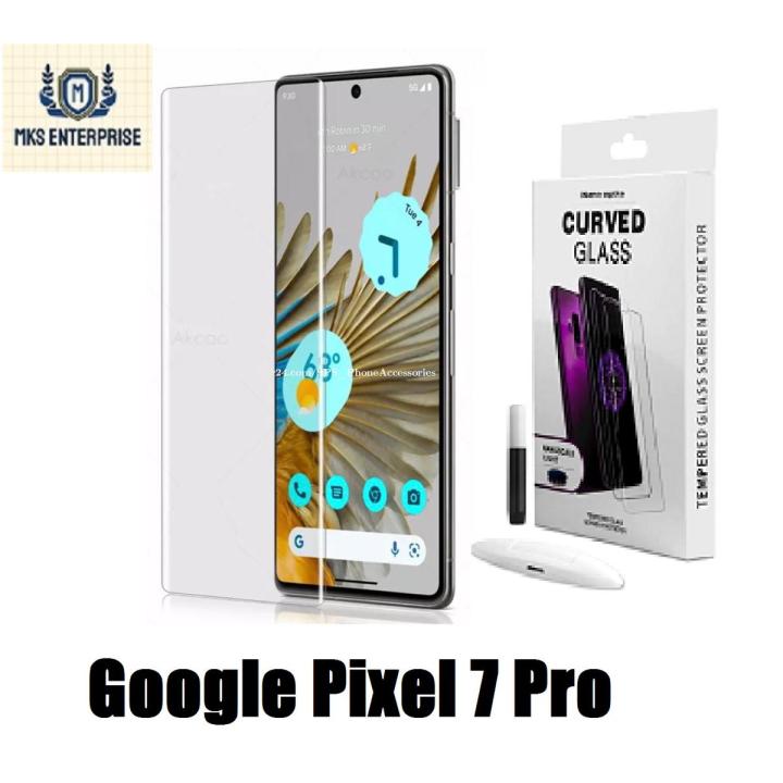Google Pixel 7 Pro Full HD Curved Edge Liquid UV Tempered Glass Screen Protector