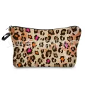 Collection Amazon HD Hot Selling Leopard Digital Print Cosmetic Bag European and American Ladies Storage Washing Clutch Bag. 