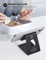 Lamicall Cell Phone Stand, Phone Dock: Cradle, Holder, Stand for Office Desk - Black. 