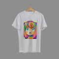 Custom Experience - Spyxfamily Anya Forger Anime White Poly Cotton T-Shirt - T Shirt - Couture - High-end - Designed - Urban Vibes. 