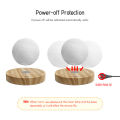Magnetic Levitating Floating Moon Light Lamp 3D Printing Lamp Desktop Lamp Night Light Diameter 10cm / 3.9inch with Base TouchSwitch for Home Office Desk Decoration Children Friends Special Gift 100-240V.