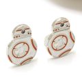 【TianYu Mall】Top Grade Shirt Cuff Links Movie Star Wars Cuff Button Force Awakens BB8 BB-8 Droid Action Figure Cufflinks.