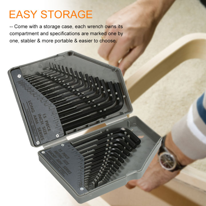 30Pcs%20Metric%20Hexagon%20Wrench%20Set%200.028~3/8-inch%200.7~10mm%20Repair%20Tools%20for%20Household%20Electrical%20Appliances%20Bicycle%20Machinery%20-%20Image%206