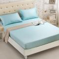 200*220 Solid Color Bedsheet(Pillowcase Need Order) Bed Sheets On Elastic Queen King Size Fitted Sheet for Adults Drap Housse. 