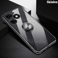 Phone case For infinix Hot 40i Back cover Ring Holder Ultra Thin Transparent Car Navigation Soft Silicone Clear cover For infinix Hot40i 4G Cover cases. 