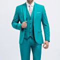 (Blazer + pants + vest) 2021 high-end custom business prom Men suit suit men's casual wedding Tuxedo dress men's 3 piece suit. 