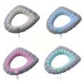 Winter Warm Toilet Seat Cover Mat Bathroom Toilet Pad Seat With Washable Closestool Soft Handle Thicker Warmer Cushion Toil E6C2. 
