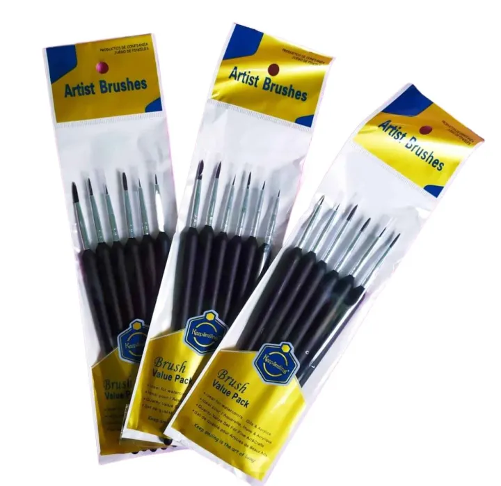 Keep%20Smiling%206%20Pcs%20Liner%20Brush%20Set%20Fine%20Detailing%20Paint%20Brushes%20for%20Acrylic,%20Watercolor%20&%20Miniature%20Painting%20-%20Image%203