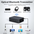 Bluetooth 5.0 Transmitter Receiver for TV to Headphones with Volume Control, Low Latency Wireless Audio Adapter. 