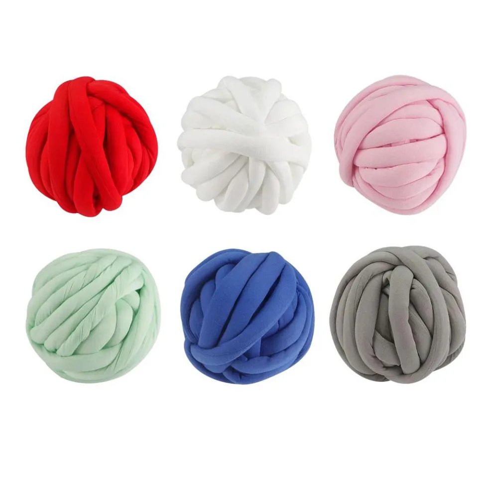 Chunky Cotton Yarn Giant Yarn For DIY Crafts Roll 10 Yards Arm