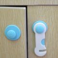 Anti-baby drawer lock child safety lock cabinet door baby cabinet refrigerator lock protective safety buckle lock anti-pinch finger.
