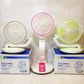 Folding Multi-function USB Charging Fan with builtin LED Light.