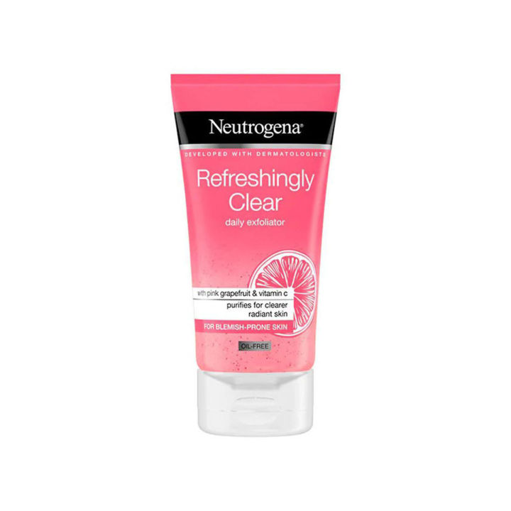 Neutrogena Refreshingly Clear Daily Exfoliator,150Ml - Face Wash