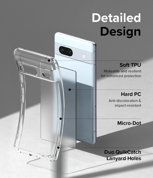Google Pixel 7A Soft Transparent Durable Drop Protective TPU Back Cover