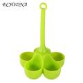 Egg Steaming Cup Silicone Egg Steamer 3/5 Cavities Long Handle Heat Resistant Easy Drainage Cooker Cup Holder.
