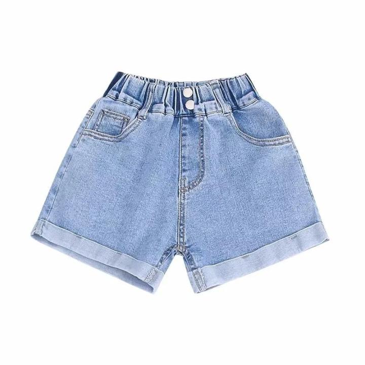 Girls%20Simple%20Denim%20Shorts%202024%20Summer%20New%20Children's%20Casual%20Pants%20Baby%20Style%20Loose%20Summer%20Hot%20Pants%20-%20Image%205