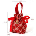 String Candy Bag Customizable Printed Small Drawstring Pouch Reusable Gift Bag for Wedding Party Favors Events Guests.