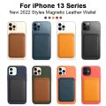 For Magsafe Magnetic Leather Card Clip For iPhone 14 Pro Max 13 12 Pro Magnetic Wallet Card Holder Bag Phone Case Accessories. 
