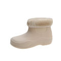 Cross-border rain boots women's short water boots fashion water shoes with velvet warm low-top adult rain boots women's work waterproof rubber shoes. 