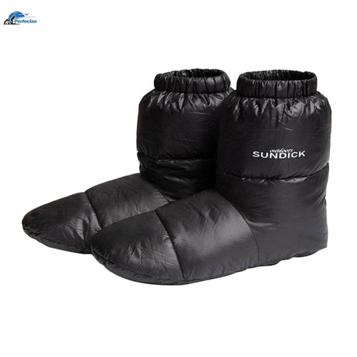 White%20Duck%20Down%20Booties%20Waterproof%20Warm%20Socks%20Slippers%20Anti-slip%20Ultralight%20Boots%20Black%2028cm%20-%20Image%202