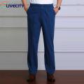Men High-stretch Jeans Comfortable Slim Fit Men's Jeans with Elastic Waist Pockets Perfect for Mid-aged Fathers Ankle-length Casual Trousers Soft Men Jeans.