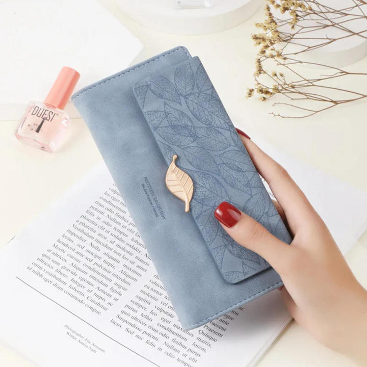 Design Retro Wallet Elegant Large Capacity Zipper Closure Long Wallet Buckle Detail Frosted Texture Women'S Clutch for Daily Use Evening Occasions Party Accessory Business Meetings Gift For Women