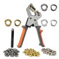 Grommet Tool Kit with 10mm Eyelets Manual Machine Press Handheld Plier Metal Grommet for Leather Belt Clothes Craft Flag.
