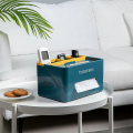 Tissue Box Cover,Tissue Box Cover Rectangle,Multifunctional Tissue Box Organizer,Decorative Tissue Box Holder,Tissue Box Holder with Storage,Modern Tissue Box Cover,for Living Room,Office.