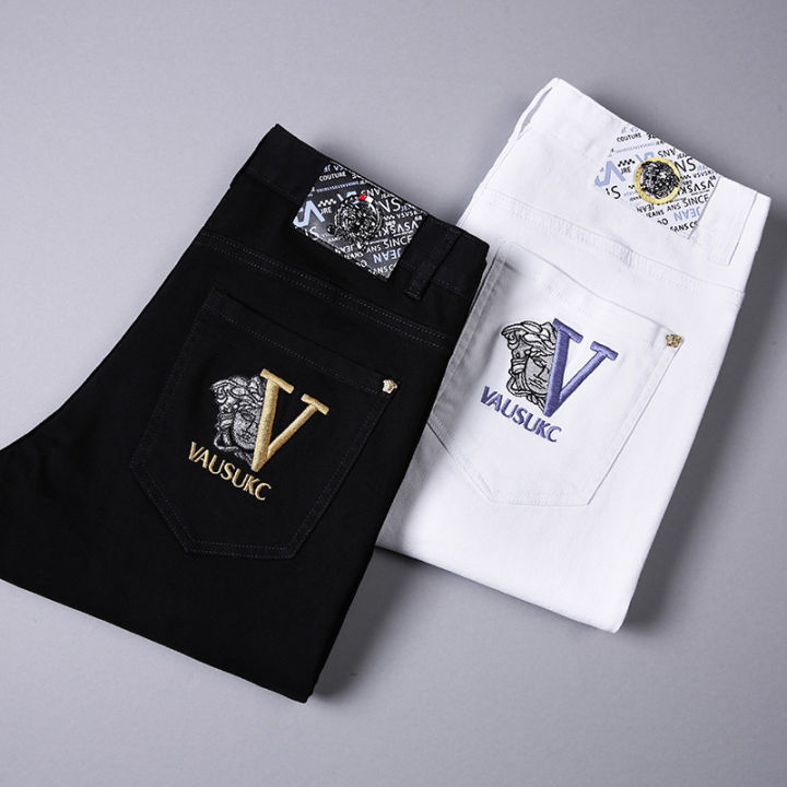 2022Spring%20and%20Summer%20Embroidered%20Jeans%20Men's%20European%20Station%20Korean%20Style%20Slim-Fitting%20Ankle-Tied%20Stretch%20Fashion%20European%20Goods%20Men's%20Pants%20-%20Image%204