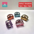 Colorful Tiger Hair Claw Clips Set for Girls -Set of 3Ps- 4Ps- 6PS. 