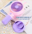 Rechargeable Stylish Cartoon Shape Mini Turbo Fan With Mobile Holder For Indoor & Outdoor Use -  Multicolor. 