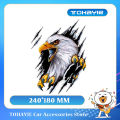 TOHAYIE Eagle Tear 3D Car Stickers Scratches Domineering Car Body Rear Bumper Decoration Stickers Motorcycle Stickers. 