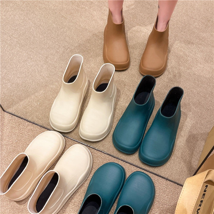 Cross-border%20rain%20boots%20women's%20short%20water%20boots%20fashion%20water%20shoes%20with%20velvet%20warm%20low-top%20adult%20rain%20boots%20women's%20work%20waterproof%20rubber%20shoes%20-%20Image%203