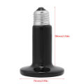 100W Ceramic Heater bulb with Ceramic Holder - Ceramic Emitter Bulb Light Lamp For Poultry Reptile Pet Brooder. 