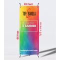 Promotional Advertising 06 Feet by 03 Feet Metal Large Size X Banner Stand with Print or Without Print.