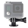 Tripod Mount Adapter Compatible with GoPro Hero 8, 7, 6, 5, 4, Session, 3+, 3, 2, 1, Hero (2018), Fusion, DJI Osmo, Sjcam, Xiaoyi Action Cameras - Pack of 1 (Black). 